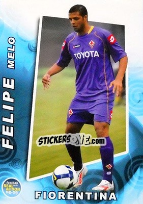 Sticker Felipe Melo - Real Action 2008-2009 n. 55 - Panini