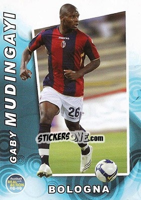 Sticker Gaby Mudingayi - Real Action 2008-2009 n. 57 - Panini