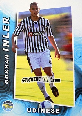 Sticker Gokhan Inler - Real Action 2008-2009 - Panini