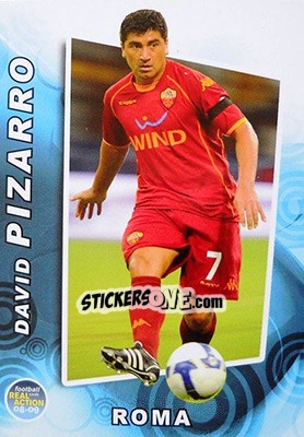 Cromo David Pizarro - Real Action 2008-2009 - Panini