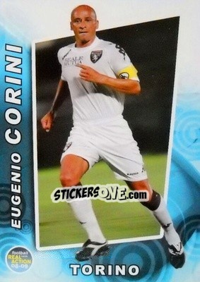 Sticker Eugenio Corini - Real Action 2008-2009 n. 64 - Panini