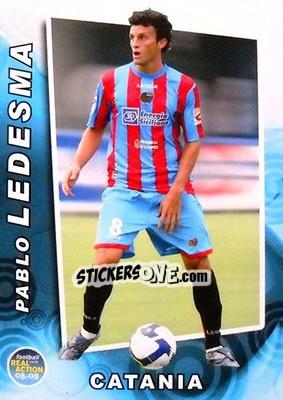 Figurina Pablo Ledesma - Real Action 2008-2009 - Panini