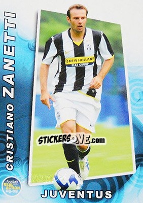 Cromo Cristiano Zanetti - Real Action 2008-2009 n. 68 - Panini