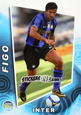 Cromo Luis Figo - Real Action 2008-2009 - Panini