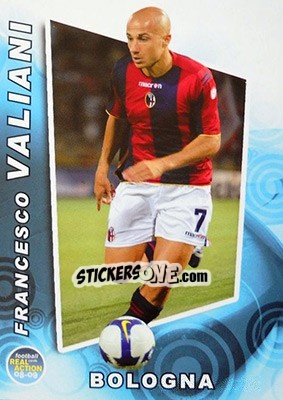 Sticker Francesco Valiani - Real Action 2008-2009 - Panini