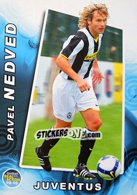 Sticker Pavel Nedved - Real Action 2008-2009 n. 75 - Panini