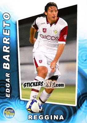 Sticker Edgar Barreto - Real Action 2008-2009 - Panini
