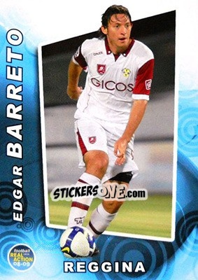 Cromo Edgar Barreto - Real Action 2008-2009 n. 76 - Panini
