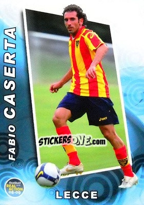 Sticker Fabio Caserta - Real Action 2008-2009 - Panini