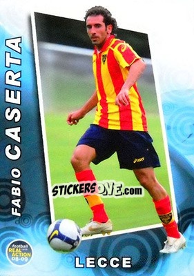 Cromo Fabio Caserta - Real Action 2008-2009 - Panini