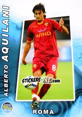 Sticker Alberto Aquilani - Real Action 2008-2009 - Panini