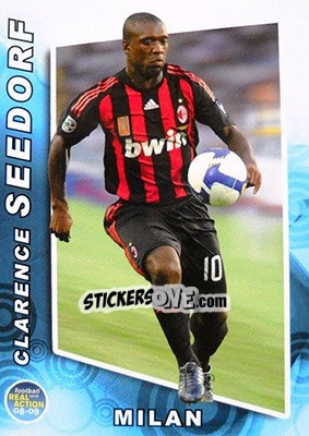 Sticker Clarence Seedorf - Real Action 2008-2009 n. 87 - Panini