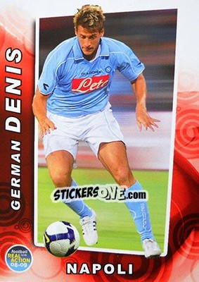 Sticker German Denis - Real Action 2008-2009 n. 96 - Panini