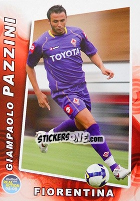 Sticker Giampaolo Pazzini - Real Action 2008-2009 n. 98 - Panini