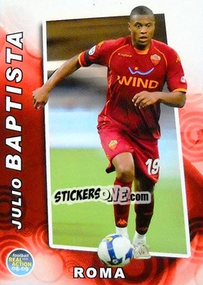 Sticker Julio Baptista - Real Action 2008-2009 n. 102 - Panini