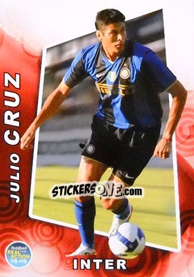 Sticker Julio Cruz - Real Action 2008-2009 - Panini