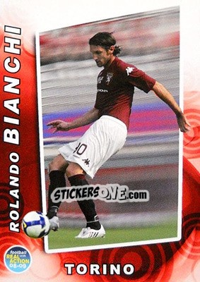 Sticker Rolando Bianchi - Real Action 2008-2009 - Panini
