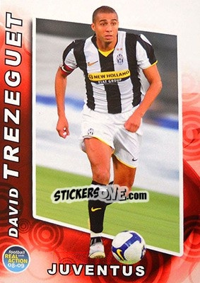 Sticker David Trezeguet - Real Action 2008-2009 n. 114 - Panini