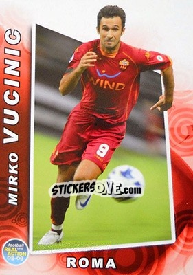 Sticker Mirko Vucinic - Real Action 2008-2009 - Panini