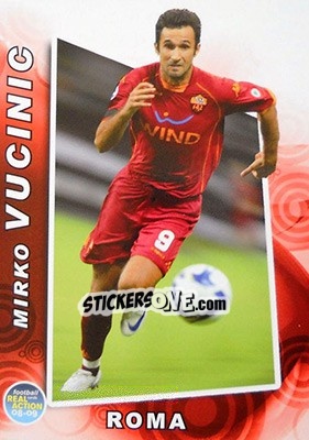 Sticker Mirko Vucinic - Real Action 2008-2009 n. 115 - Panini