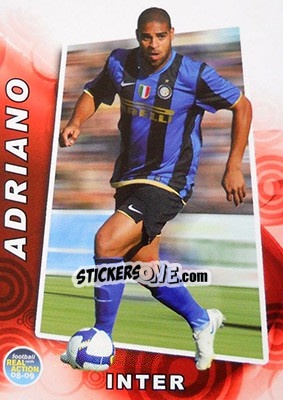 Sticker Adriano - Real Action 2008-2009 n. 116 - Panini