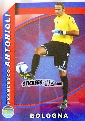 Sticker Francesco Antonioli - Real Action 2008-2009 n. 120 - Panini