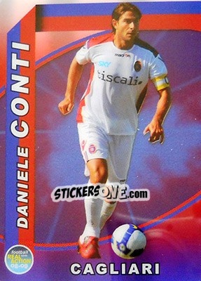 Sticker Daniele Conti - Real Action 2008-2009 n. 121 - Panini