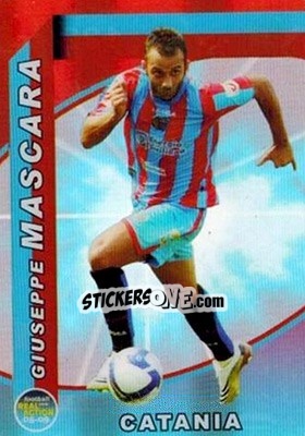 Sticker Giuseppe Mascara - Real Action 2008-2009 n. 122 - Panini
