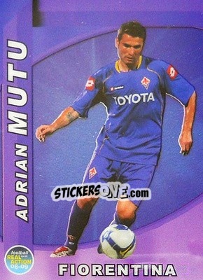 Sticker Adrian Mutu - Real Action 2008-2009 n. 124 - Panini