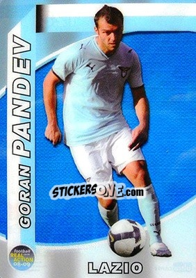 Sticker Goran Pandev - Real Action 2008-2009 n. 128 - Panini