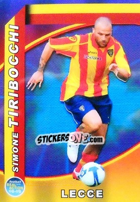 Sticker Simone Tiribocchi - Real Action 2008-2009 n. 129 - Panini