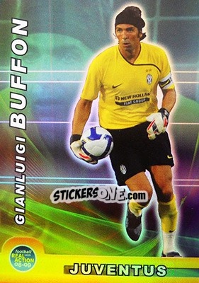 Figurina Gianluigi Buffon - Real Action 2008-2009 - Panini