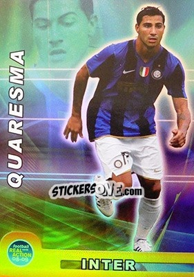 Sticker Quaresma - Real Action 2008-2009 n. 142 - Panini