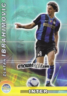 Sticker Zlatan Ibrahimovic - Real Action 2008-2009 n. 146 - Panini