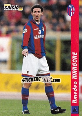 Figurina Amedeo Mangone - Pianeta Calcio 1999 - Ds