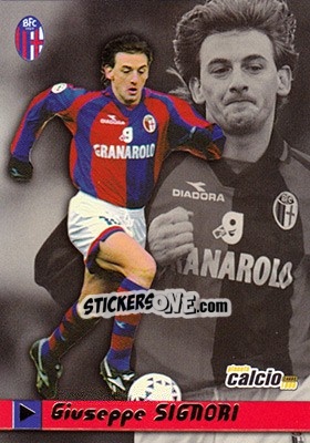 Figurina Giuseppe Signori - Pianeta Calcio 1999 - Ds