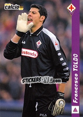 Sticker Francesco Toldo - Pianeta Calcio 1999 n. 49 - Ds