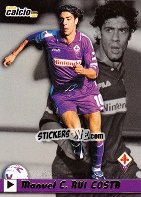 Sticker Manuel Cesar Rui Costa - Pianeta Calcio 1999 n. 58 - Ds