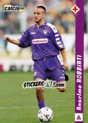 Figurina Anselmo Robbiati - Pianeta Calcio 1999 - Ds