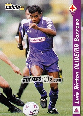 Figurina Luis Airton Oliveira - Pianeta Calcio 1999 n. 62 - Ds