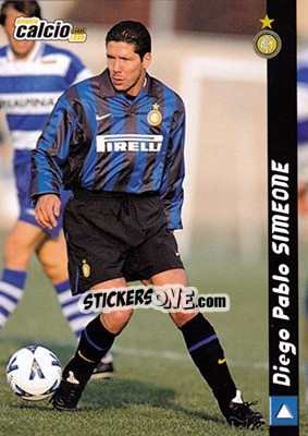 Cromo Diego Simeone - Pianeta Calcio 1999 - Ds