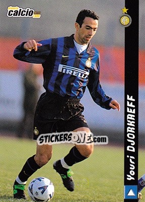 Figurina Youri Djorkaeff - Pianeta Calcio 1999 - Ds