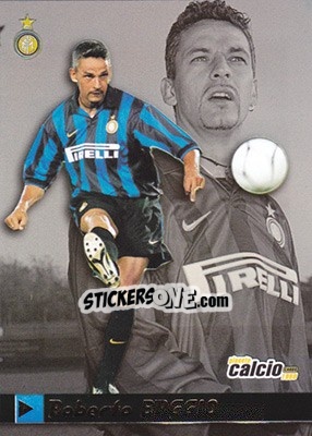 Figurina Roberto Baggio - Pianeta Calcio 1999 - Ds