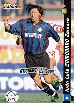 Cromo Ivan Zamorano - Pianeta Calcio 1999 - Ds