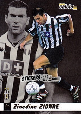 Sticker Zinedine Zidane - Pianeta Calcio 1999 n. 87 - Ds