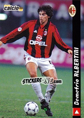 Figurina Demetrio Albertini - Pianeta Calcio 1999 - Ds