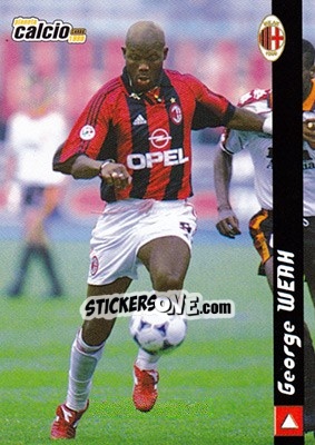 Sticker George Weah - Pianeta Calcio 1999 n. 117 - Ds