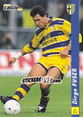 Sticker Diego Fuser - Pianeta Calcio 1999 n. 127 - Ds