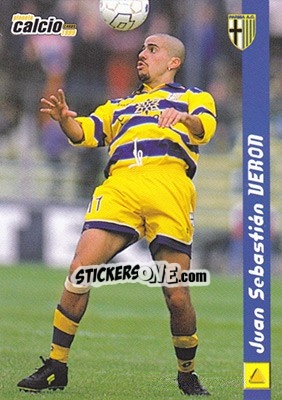 Sticker Juan Sebastian Veron - Pianeta Calcio 1999 n. 128 - Ds