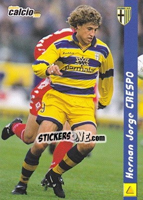 Sticker Hernan Crespo - Pianeta Calcio 1999 n. 130 - Ds